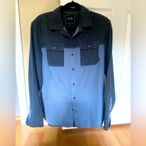 Tavik Blue Casual Button Down Flannel Shirt